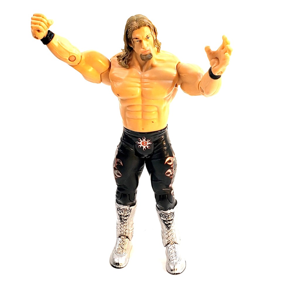 2003 WWE Jakks Pacific EDGE 7 Action Figure Silver Boots Ruthless Aggression